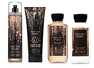 Bath and Body Works INTO THE NIGHT - Deluxe Gift Set Body Lotion - Body Cream - Fragrance Mist and Shower Gel - Full Size
