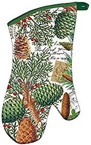 Michel Design Works Padded Cotton Oven Mitt, Spruce