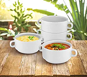 KOVOT Set of 4 Porcelain Stackable 20-Ounce Bowls (4 Bowls)