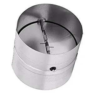 Draft Blocker - Backdraft Damper Duct - Draft Stopper - Backflow Preventer - Inline Fan Vent - Vent Deflector (4" Inch / 100mm)