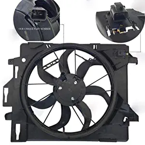 New Radiator AC Condenser Cooling Fan fits Dodge Grand Caravan 08-18 Chrysler Pacifica 2017 Town & Country 08-16 3.3L 3.6L 3.8L 4.0L V6 5058674AA CH3115157 BES51-100109