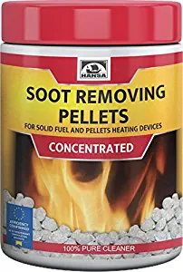 Hansa Wood Pellet Stove Cleaner Chimney Creosote/Soot Granulated Remover Sweeper, 1kg/2.2lb