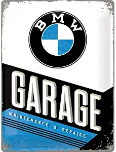 BMW Garage large embossed metal sign 16" x 12" (na 4030)