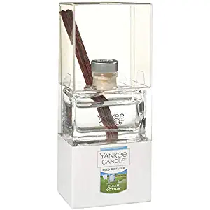 Yankee Candle Clean Cotton Mini Reed Diffuser 1.2 Fluid Ounce, 12-Piece Set