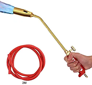 Turbo Torch Air Acetylene Torch Kit Propane Heating Nozzle Rosebud Tip Single-Head Heating Torch Kit Gas Heating Tip/Nozzle for Oxy-Acetylene, Model 30 (Single switch)