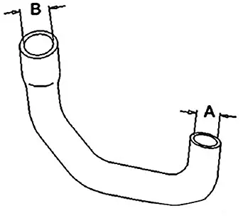 SBA310160850 Lower Radiator Hose for Ford New Holland Compact Tractor 1910