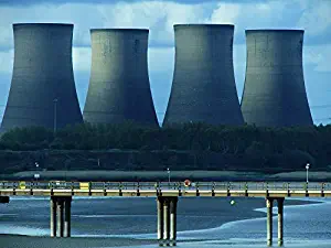 Home Comforts Peel-n-Stick Poster of Tower Industry Power Plant Cooling Tower Energy Vivid Imagery Poster 24 x 16 Adhesive Sticker Poster Print