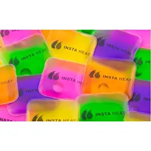 Heat Pad Hand Warmer Reusable Gel Pack Magic Bag Relaxing Molten 10 Packs Assorted Colors Blue Green Orange Purple Yellow