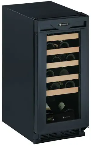 24 Bottle Triple Zone Wine Refrigerator Finish: Black