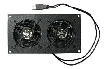 coolerguys Dual 80mm USB Powered Cabinet Cooler for Cabinet & Home Theaters