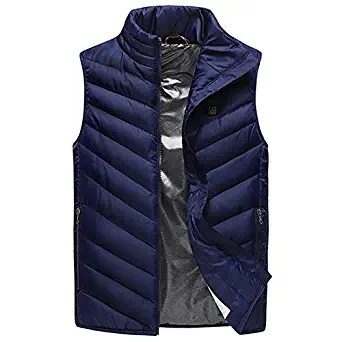 Nomber USB Heated Vest Men Winter Outdoor Heated Sleevless Jacket Self Heating Vest Ski Waistcoat Hiking Heater Vests