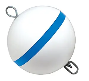 Taylor Made Products 22170, Sur-Moor Traditional Boat Mooring Buoy, Blue Stripe, 12 inch