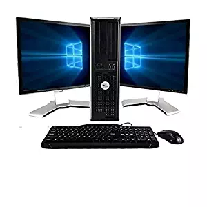 Dell OptiPlex Computer Package Dual Core 3.0,New 8GB RAM, 250GB HDD, Windows 10 Home Edition, Dual 19inch Monitor (Brands may vary) - (Renewed)