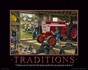 Farmall Case IH Tractor Motivational Poster Art Print 11x14 Charles Freitag Wall Decor Pictures