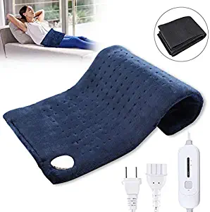 Heating Pad for Fast Pain Relief, Machine-Washable and Auto Shut Off Timer,Electric Heating Therapy Pads for Muscle Pain Relief on Back/Shoulders/Neck/Menstrual Pain for Home and Office-12"x24"