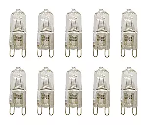 VSTAR G9 Halogen Bulb,G9 Bi-pin Base,120V 40W Base G9 Halogen Bulbs,Dimmable(10pack)