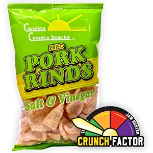 Fried Pork Rinds Salt & Vinegar 6 bags (1.75oz)