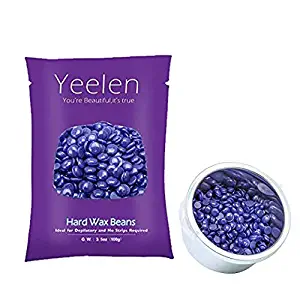 Yeelen Brand Hair Removal Waxing Kit Hard Wax Beans (3.5oz/Pack) Waxing of Full Body, Face, Bikini Area, Legs