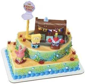SpongeBob Squarepants - Krusty Krab Signature DecoSet Cake Decoration