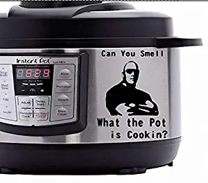 CECILIAPATER Insta-Pot Decals, The Rock, Can You Smell What The Pot is Cookin?, Decal, Crock Pot Decal, Pressure Cooker Decals, Vinyl Decal for Insta Pot