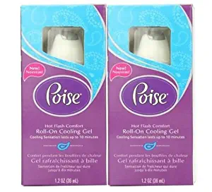 Poise Roll-on Cooling Gel Cooling sensation lasts up to 10 minutes Each 1.2 Oz 36 Ml : Pack of 2
