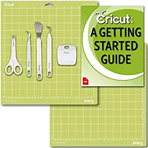 Cricut Machine Basic Tools Set, 2 Pack 12x12 Cutting Mats and Beginner eGuide Bundle