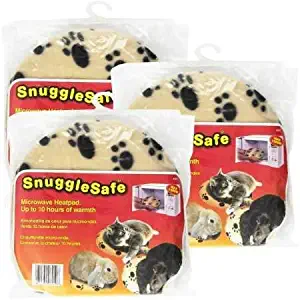 SnuggleSafe 3 Pack Pet Heating Pad w/Pet Bowl | Snuggle Safe Pet Bed Microwave Heating Pad