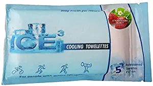 ICE-Cubed Body Cooling Wipes (5 Sheets/Pack) (Strawberry Burst)