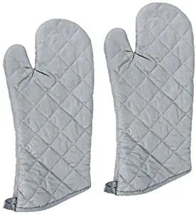 New Star 32086 Silicone Oven Mitts/Gloves, 15-Inch, Set of 2