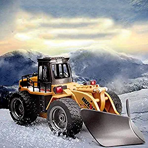 Hmwxbs Kids and Adult Remote Control Kids Electric RC Shovel Truck Model 2.4G Alloy Radio Control Snow/Sand Sweeper Model RC Engineering Truck