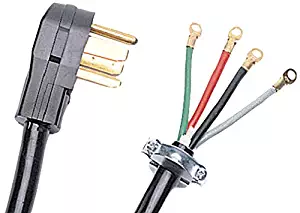 Certified Appliance Accessories 4-Wire Closed-Eyelet 40-Amp Range Cord, 4ft