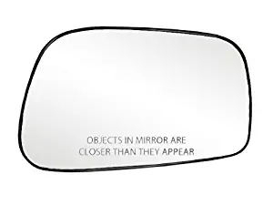 Fit System 80186 Toyota Corolla/Matrix Right Side Power Replacement Mirror Glass with Backing Plate