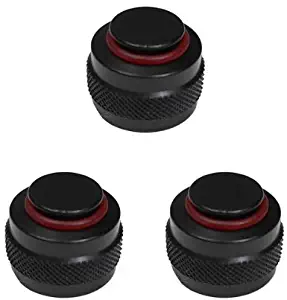 Wicked Sports Paintball Tank Valve Protector/Thread Saver - Black - 3 Pack