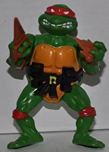 Vintage Raphael "Hard Head" (1988) (With Belt & Two Weapons) - Action Figure - Playmates - TMNT - Teenage Mutant Ninja Turtles Collectible Figure - Loose Out of Package & Print (OOP)