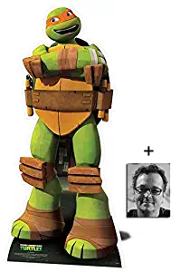 Fan Pack - Michelangelo Teenage Mutant Ninja Turtles Mini Cardboard Cutout / Standee / Standup - Nickelodeon Series Includes 8x10 (20x25cm) Photo