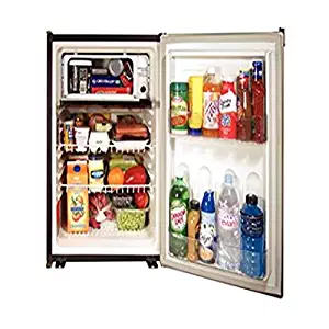 Norcold DE0788B 3.1 cu. ft. Refrigerator (120AC/12DC/24DC, with Fan and Black Door)