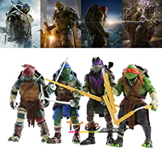 2015 New Teenage Mutant Ninja Turtles Movie 5" Action Figure TMNT 4pcs/Lot Toys