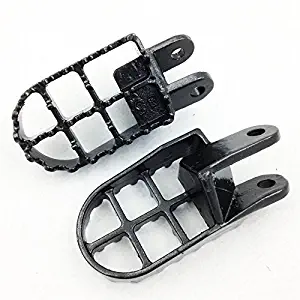 Gunmetal Black Motorcycle Black Motocross Dirt Bike Racing Foot Pegs (Left & Right Sides) For Honda CR80R CR80R Expert CR85R CR85R Expert XR250R XR400R XR600R Honda XR650L XR650R