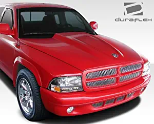 Extreme Dimensions Duraflex Replacement for 1997-2004 Dodge Dakota 1998-2003 Durango Cowl Induction Hood - 1 Piece