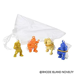 Mini Ninja Warrior Paratroopers (4 dz) [Toy]