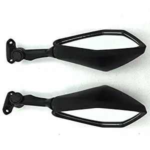 SMT-MOTO Motorcycle -Black- Rear View Left Right Mirrors for 2013 2014 2015 Kawasaki Ninja 300R EX300 ABS ZX6R 636