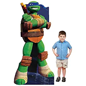 6 ft. 7 in. TMNT Teenage Mutant Ninja Turtles Leonardo Standee Standup Photo Booth Prop Background Backdrop Party Decoration Decor Scene Setter Cardboard Cutout