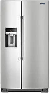 'Maytag Stainless Steel Side-By-Side Refrigerator'