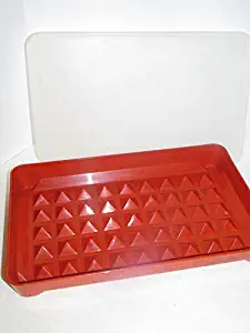 Tupperware Hot Dog Keeper / Bacon Storage Container (Red)