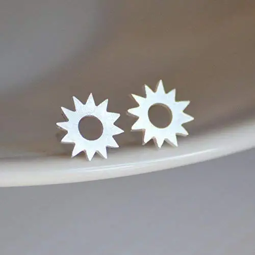 sunny earring studs in sterling silver