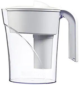 Brita 6 Cup Classic BPA Free Water Pitcher with 1 Filter, White