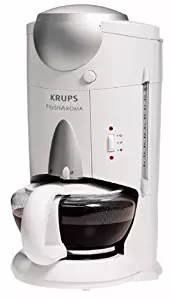 Krups 619-70 Fresh Aroma Combination Coffee Grinder and Brewer,White with Platinum, DISCONTINUED