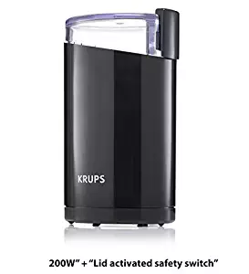 2 X KRUPS F203 Electric Spice and Coffee Grinder with Stainless Steel Blades, Black