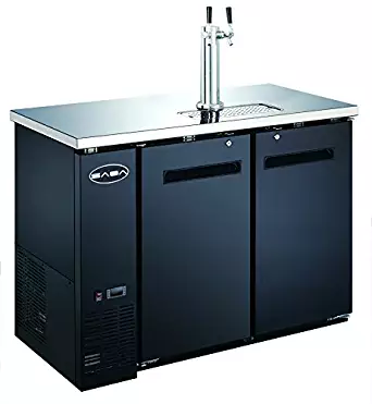 UDD-24-48 Black Kegerator / Beer Dispenser 1/2 Keg Capacity