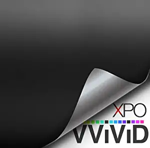 VViViD Black Matte 60 Inch x 6ft Car Wrap Vinyl Roll with Air Release 3Mil